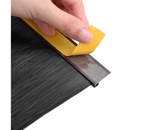 Pašlīpojošas Durvju Birstes 6 Pcs Brūna 100 Cm Vidaxl