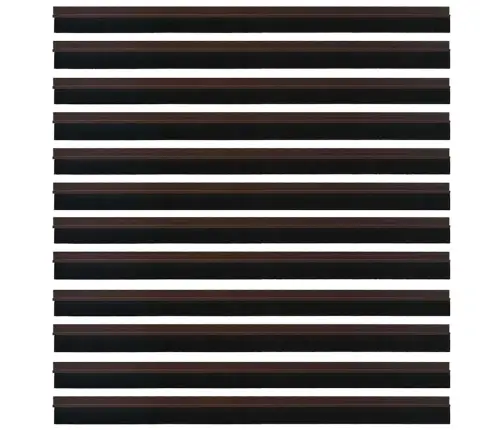 Pašlīpojošas Durvju Birstes 12 Pcs Brūna 100 Cm Vidaxl