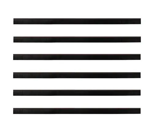 Pašlīpojošas Durvju Birstes 6 Pcs Brūna 100 Cm Vidaxl