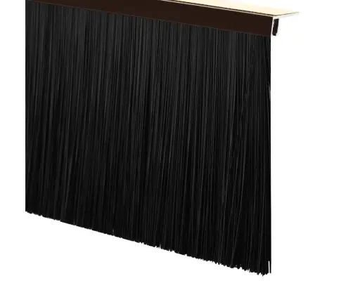 Pašlīpojošas Durvju Birstes 6 Pcs Brūna 100 Cm Vidaxl