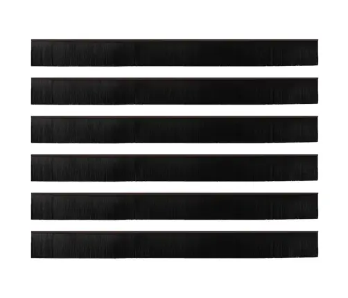 Pašlīpojošas Durvju Birstes 6 Pcs Brūna 100 Cm Vidaxl