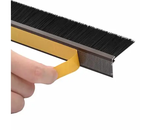 Pašlīpojošas Durvju Birstes 12 Pcs Brūna 100 Cm Vidaxl