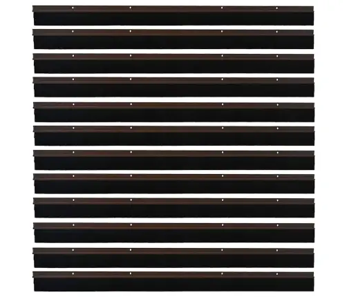 Skrūvējami Durvju Birstes Blīvējumi 12 Pcs Brūna 100 Cm Vidaxl