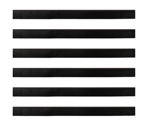 Skrūvējami Durvju Birstes Blīvējumi 6 Pcs Brūna 100 Cm Vidaxl