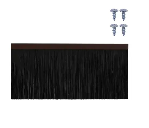 Skrūvējami Durvju Birstes Blīvējumi 6 Pcs Brūna 100 Cm Vidaxl