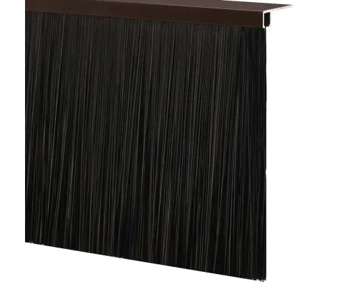 Sukabinamų Durų Šepetėlių Sandarikliai 12 Pcs Ruda 100 Cm