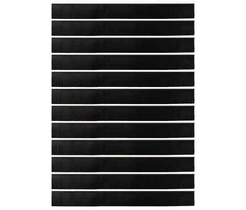 Sukabinamų Durų Šepetėlių Sandarikliai 12 Pcs Ruda 100 Cm