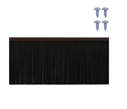 Sukabinamų Durų Šepetėlių Sandarikliai 12 Pcs Ruda 100 Cm