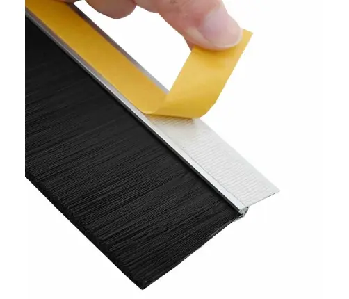 Pašlīpojošas Durvju Birstes 2 Pcs Sudraba 100 Cm Vidaxl