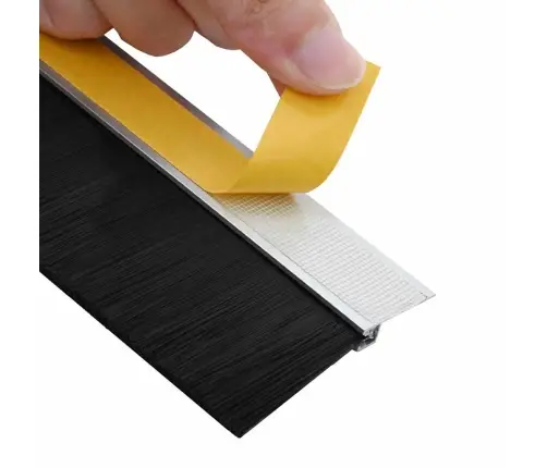 Pašlīpojošas Durvju Birstes 6 Pcs Sudraba 100 Cm Vidaxl