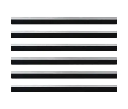 Pašlīpojošas Durvju Birstes 6 Pcs Sudraba 100 Cm Vidaxl