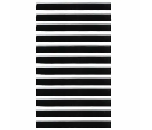 Pašlīpojošas Durvju Birstes 12 Pcs Sudraba 100 Cm Vidaxl