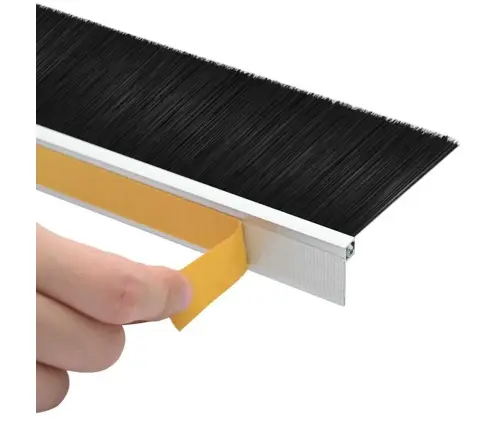 Pašlīpojošas Durvju Birstes 2 Pcs Sudraba 100 Cm Vidaxl