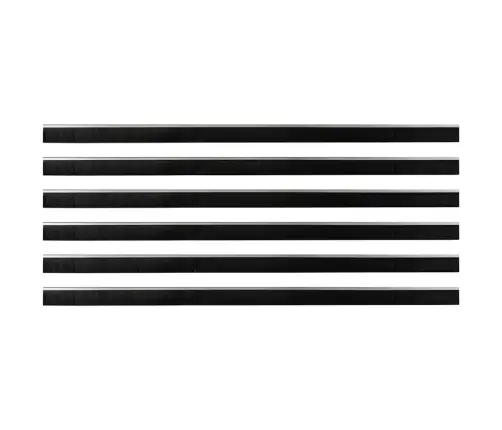 Pašlīpojošas Durvju Birstes 6 Pcs Sudraba 100 Cm Vidaxl