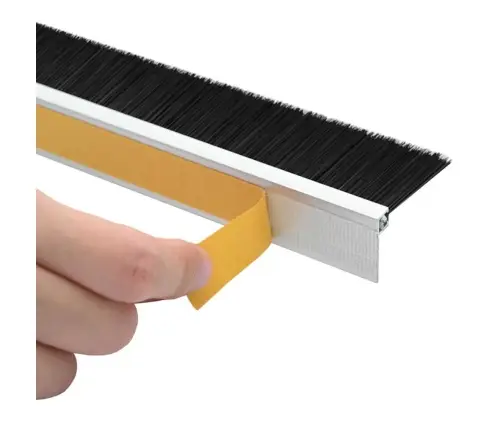 Pašlīpojošas Durvju Birstes 12 Pcs Sudraba 100 Cm Vidaxl