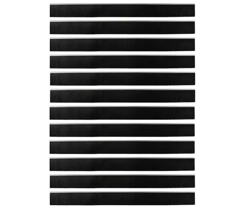 Pašlīpojošas Durvju Birstes 12 Pcs Sudraba 100 Cm Vidaxl