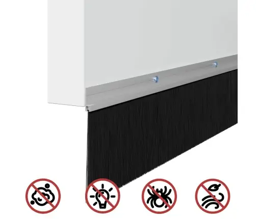 Kruvitavad Ukselöökide Tihendid 2 Pcs Hõbedane 100 Cm