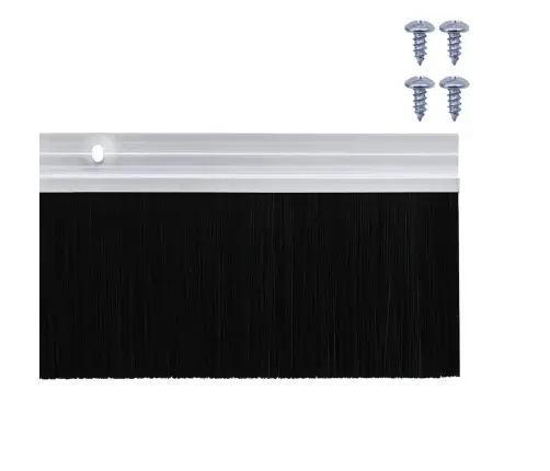 Skrūvējami Durvju Birstes Blīvējumi 12 Pcs Sudraba 100 Cm Vidaxl