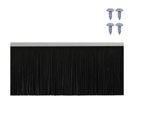 Skrūvējami Durvju Birstes Blīvējumi 6 Pcs Sudraba 100 Cm Vidaxl