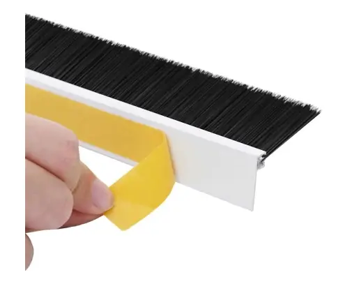 Pašlīpojošas Durvju Birstes 2 Pcs Balts 100 Cm Vidaxl