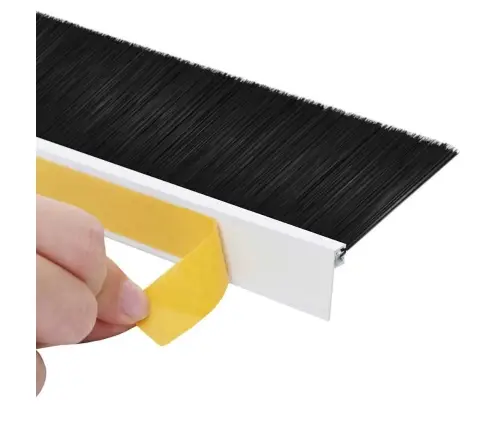 Pašlīpojošas Durvju Birstes 2 Pcs Balts 100 Cm Vidaxl