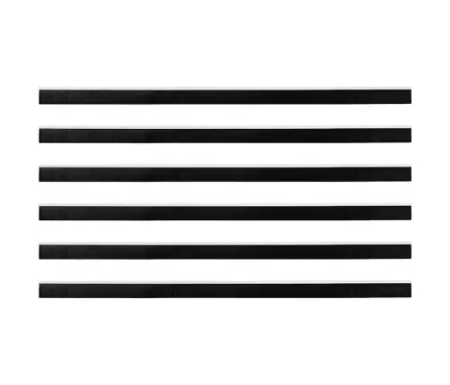 Pašlīpojošas Durvju Birstes 6 Pcs Balts 100 Cm Vidaxl