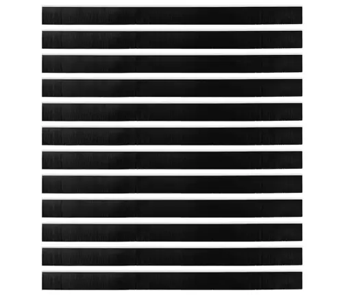 Pašlīpojošas Durvju Birstes 12 Pcs Balts 100 Cm Vidaxl