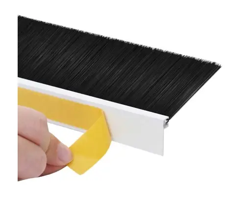 Pašlīpojošas Durvju Birstes 12 Pcs Balts 100 Cm Vidaxl