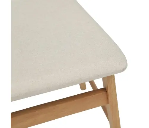 Ēdamistabas Krēsls 2 Pcs Dabisks Un Gaišs Ciets Gumijas Koks Vidaxl