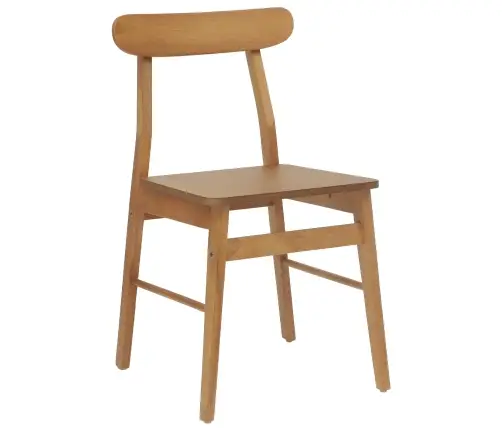 Ēdamistabas Krēsls 2 Pcs Dabiska Cietais Koks Vidaxl