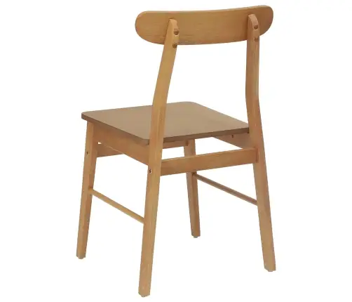 Ēdamistabas Krēsls 2 Pcs Dabiska Cietais Koks Vidaxl