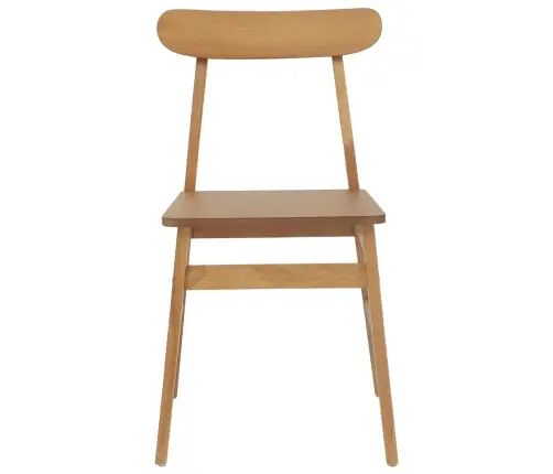 Ēdamistabas Krēsls 2 Pcs Dabiska Cietais Koks Vidaxl