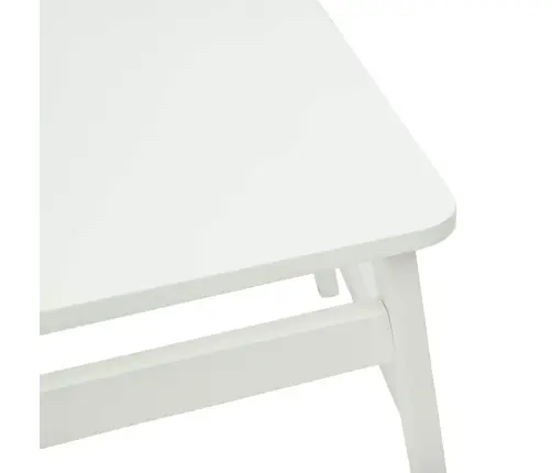 Söögitool 2 Pcs Valge Paks Kautsukipuit