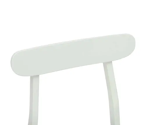 Söögitool 2 Pcs Valge Paks Kautsukipuit