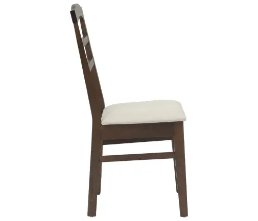 Ēdamistabas Krēsls 2 Pcs Gaiši Brūns Un Gaišs Cietais Koks Vidaxl