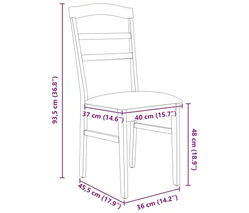 Ēdamistabas Krēsls 2 Pcs Gaiši Brūns Un Gaišs Cietais Koks Vidaxl