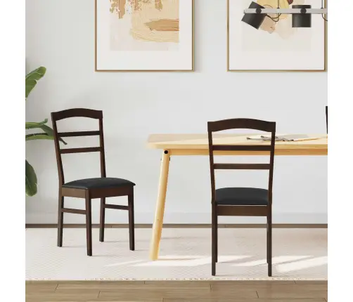 Valgomasis Krėslas 2 Pcs Šviesiai Rudas Ir Juodas