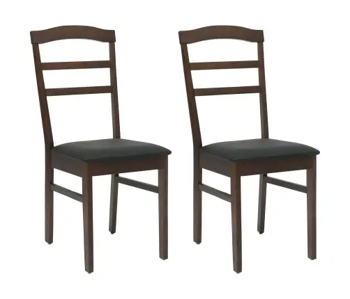 Valgomasis Krėslas 2 Pcs Šviesiai Rudas Ir Juodas