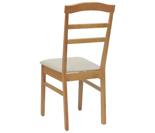 Söögitool 2 Pcs Looduslik Ja Hele Paks Kautsukipuit