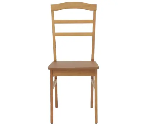 Ēdamistabas Krēsls 2 Pcs Dabiska Ciets Gumijas Koks Vidaxl