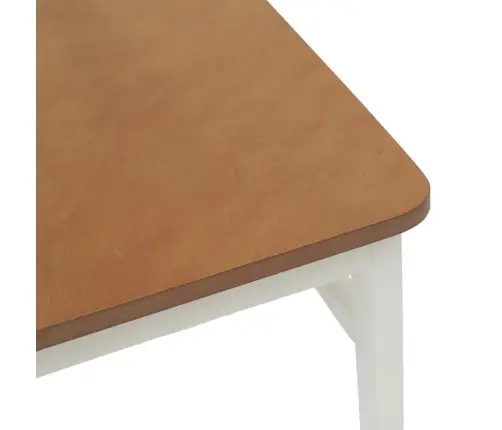 Ēdamistabas Krēsls 2 Pcs Balts Un Dabisks Cietais Koks Vidaxl