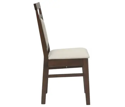 Söögitool 2 Pcs Helepruun Ja Hele Paks Kautsukipuit