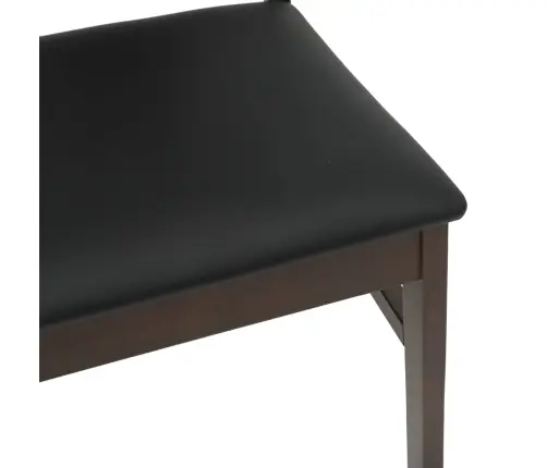 Söögitool 2 Pcs Helepruun Ja Must Paks Kautsukipuit