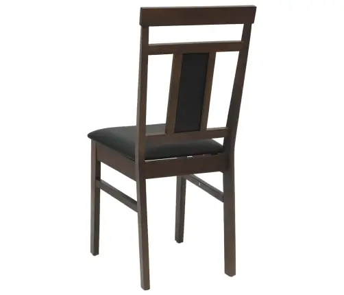 Söögitool 2 Pcs Helepruun Ja Must Paks Kautsukipuit