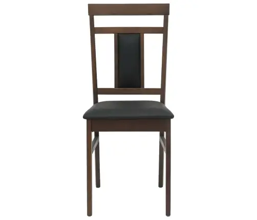 Söögitool 2 Pcs Helepruun Ja Must Paks Kautsukipuit