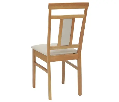 Söögitool 2 Pcs Looduslik Ja Hele Paks Kautsukipuit