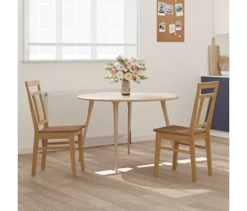 Söögitool 2 Pcs Neutraalne Paks Kautsukipuit