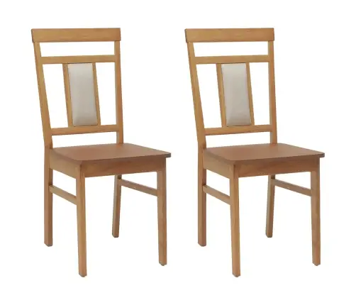 Söögitool 2 Pcs Neutraalne Paks Kautsukipuit