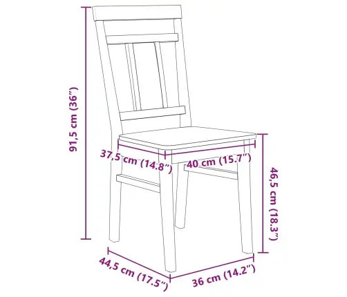 Söögitool 2 Pcs Valge Ja Looduslik Paks Kautsukipuit
