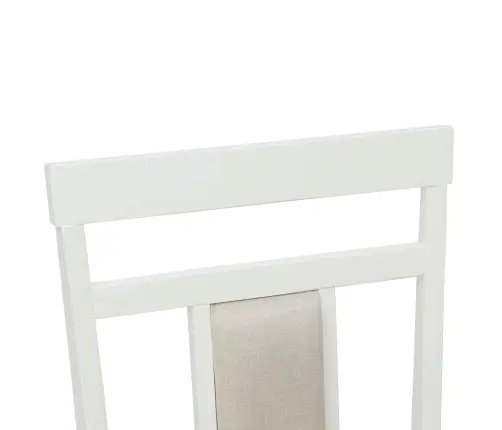 Ēdamistabas Krēsls 2 Pcs Balts Cietais Koks Vidaxl